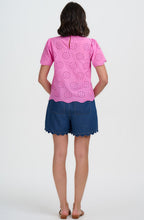 Pink Broderie Anglaise Bonita Summer Blouse
