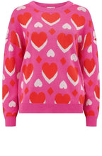 Pink Heart Design Andi Jumper