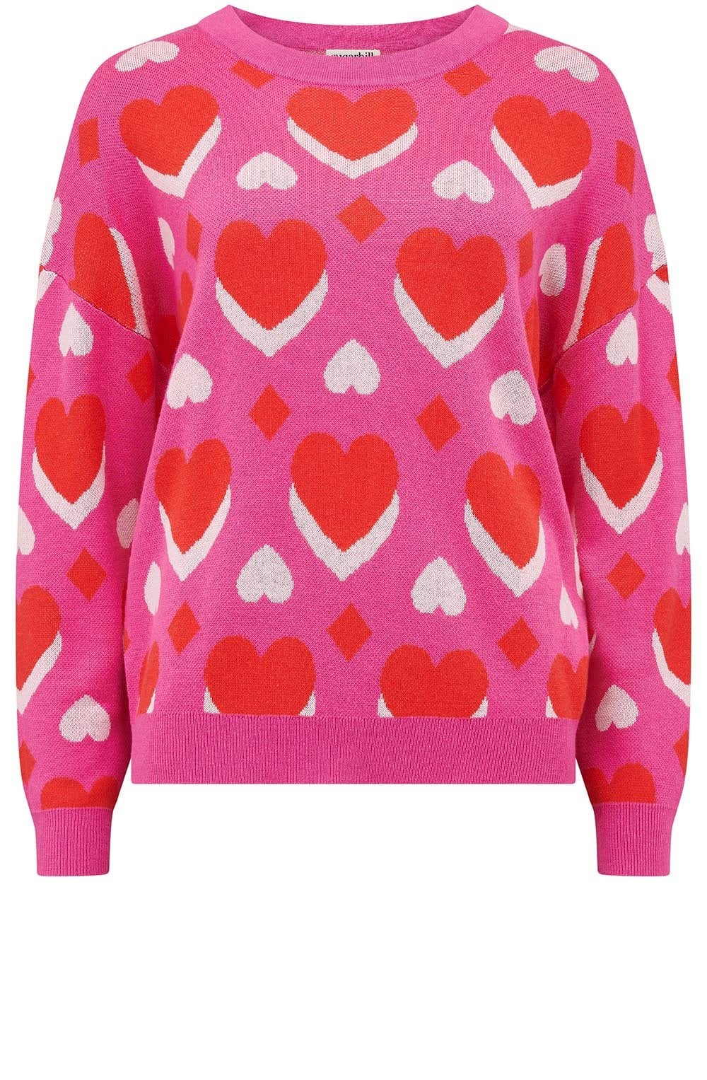 Pink Heart Design Andi Jumper