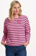 Pink Stripes and Star Celine Breton Top