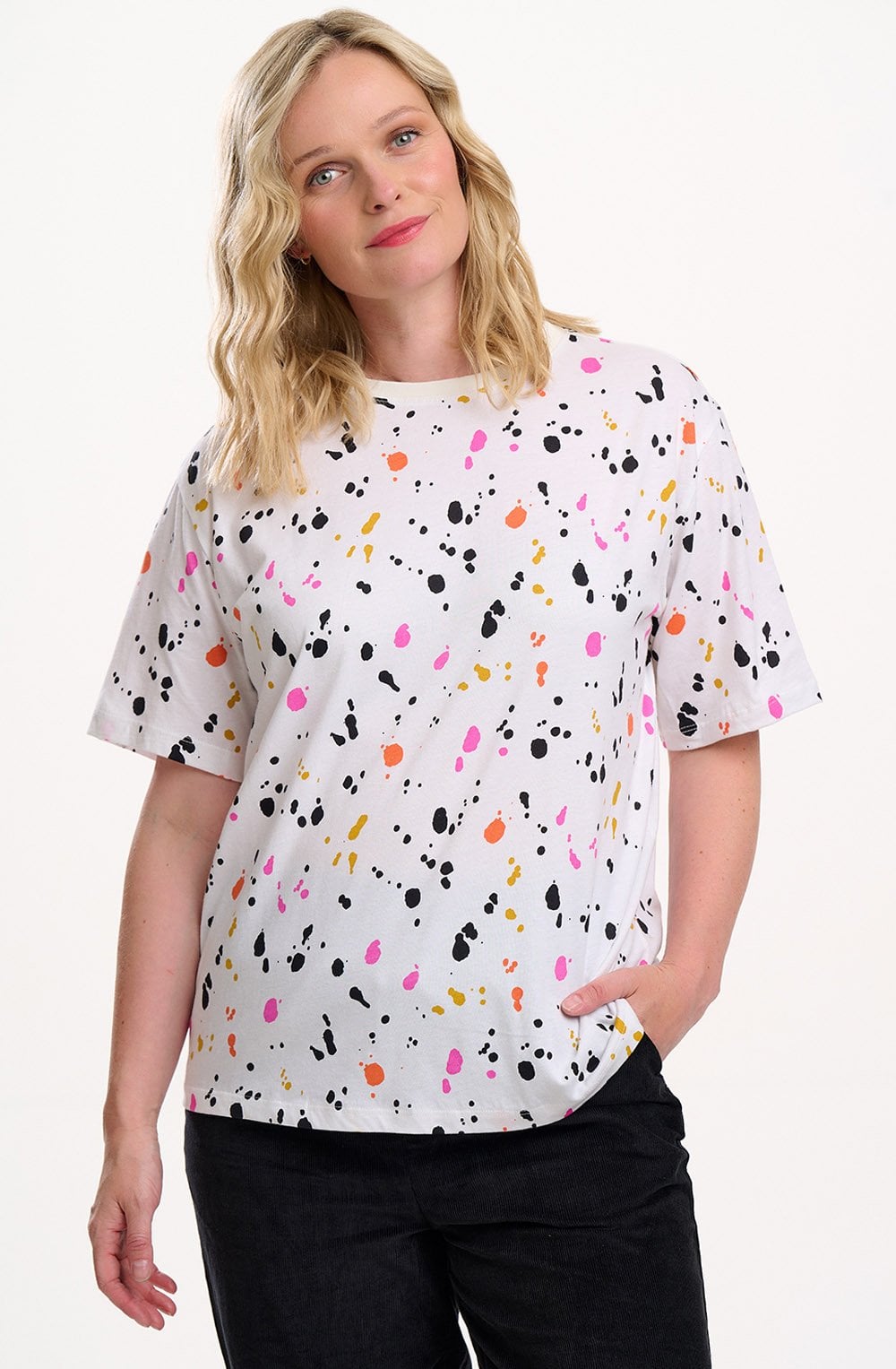 Pop Splatter Kinsley Relaxed T Shirt