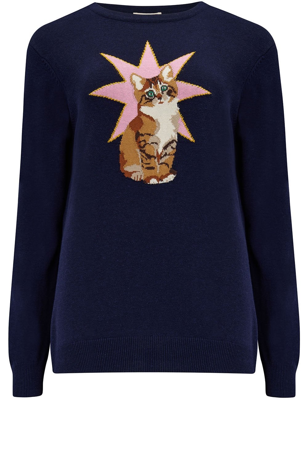 Rita Navy Star Cat Jumper