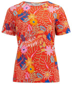 Ronah Red Painted Jungle T Shirt
