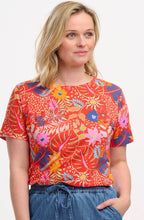 Ronah Red Painted Jungle T Shirt