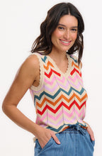 Rosy V Neck Knitted Vest