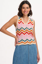 Rosy V Neck Knitted Vest