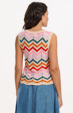 Rosy V Neck Knitted Vest