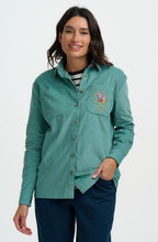 Teal Cord Karina Shirt