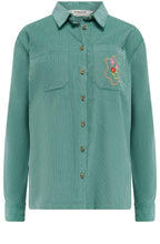 Teal Cord Karina Shirt