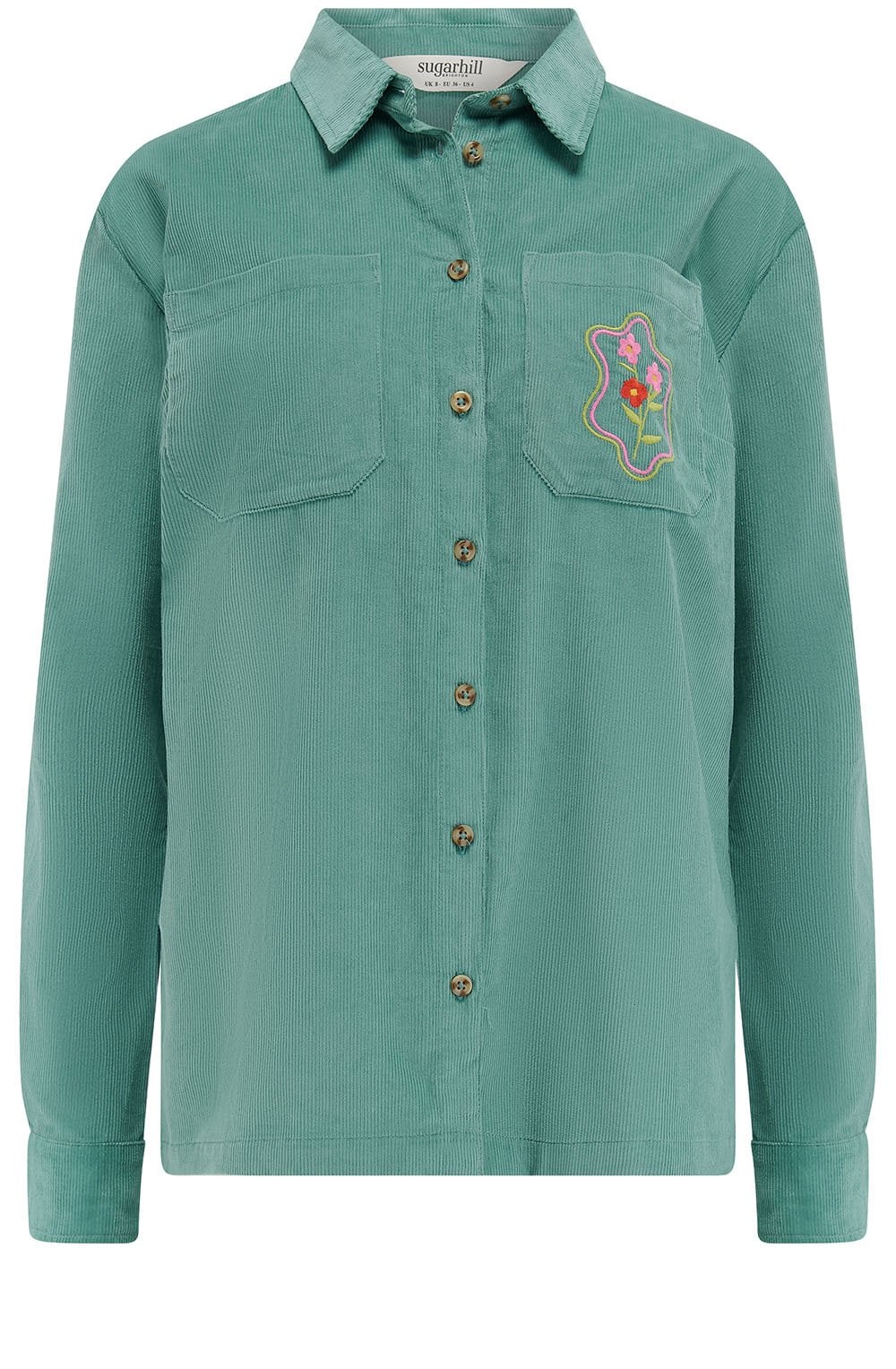 Teal Cord Karina Shirt