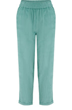 Teal Cord Vonnie Trousers