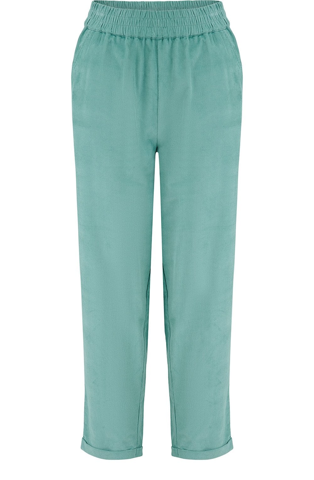 Teal Cord Vonnie Trousers