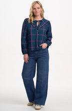 Twilight Gingham Nessie Scallop Collar Blouse
