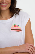 White Chrissy Cake Tank T Shirt