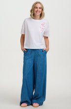 White Cilia Heart Pocket T Shirt