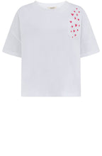 White Cilia Heart Pocket T Shirt