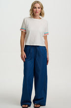 White Ric Rac Trim Shelby Box T Shirt