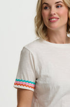 White Ric Rac Trim Shelby Box T Shirt