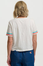 White Ric Rac Trim Shelby Box T Shirt