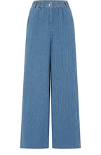 Wide Leg Fine Stipe Fifi Trousers