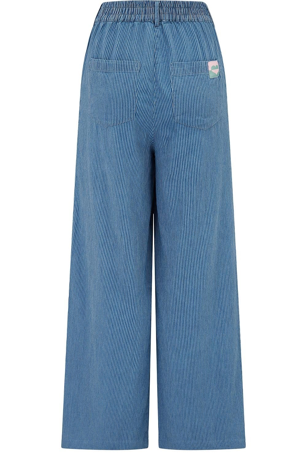 Wide Leg Fine Stipe Fifi Trousers