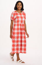 Wren Tropical Gingham Smock Dress