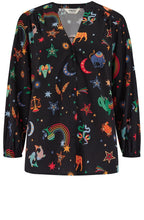 Zodiac and Rainbow Skies Elkie Blouse