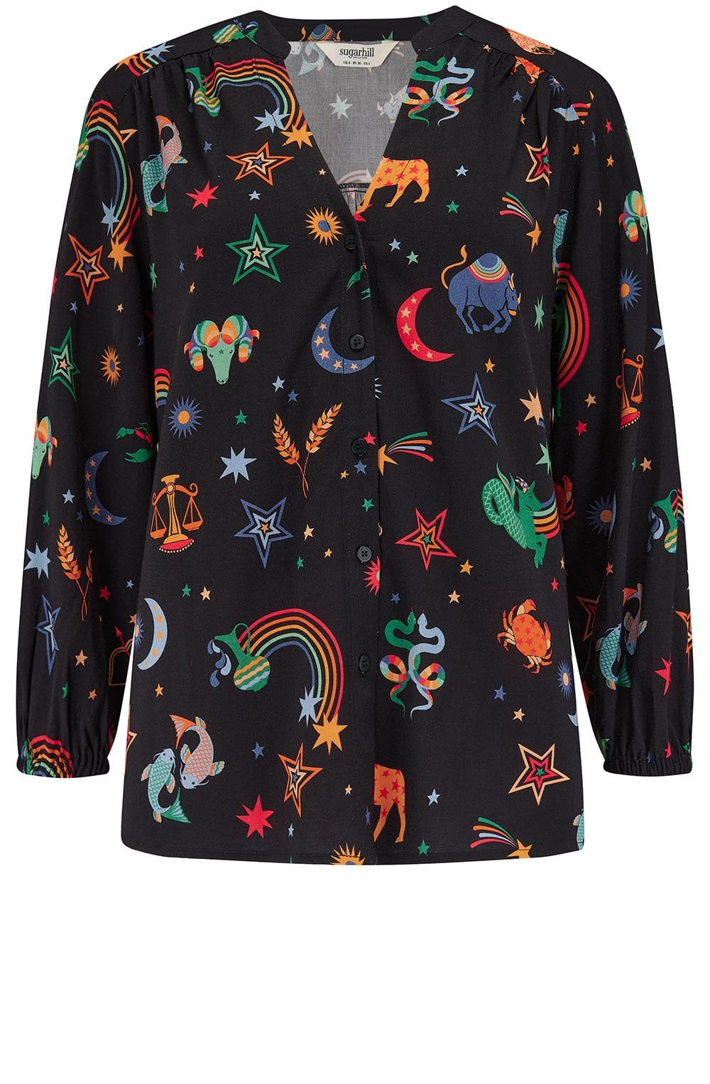 Zodiac and Rainbow Skies Elkie Blouse