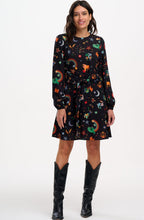 Zodiac and Rainbow Skies Oksana Tie Waist Dress