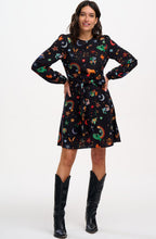 Zodiac and Rainbow Skies Oksana Tie Waist Dress