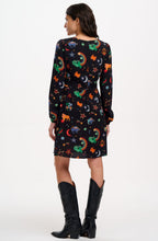 Zodiac and Rainbow Skies Oksana Tie Waist Dress