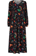 Zodiac and Rainbow Skies Sidney Midi Dress