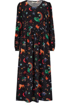 Zodiac and Rainbow Skies Sidney Midi Dress