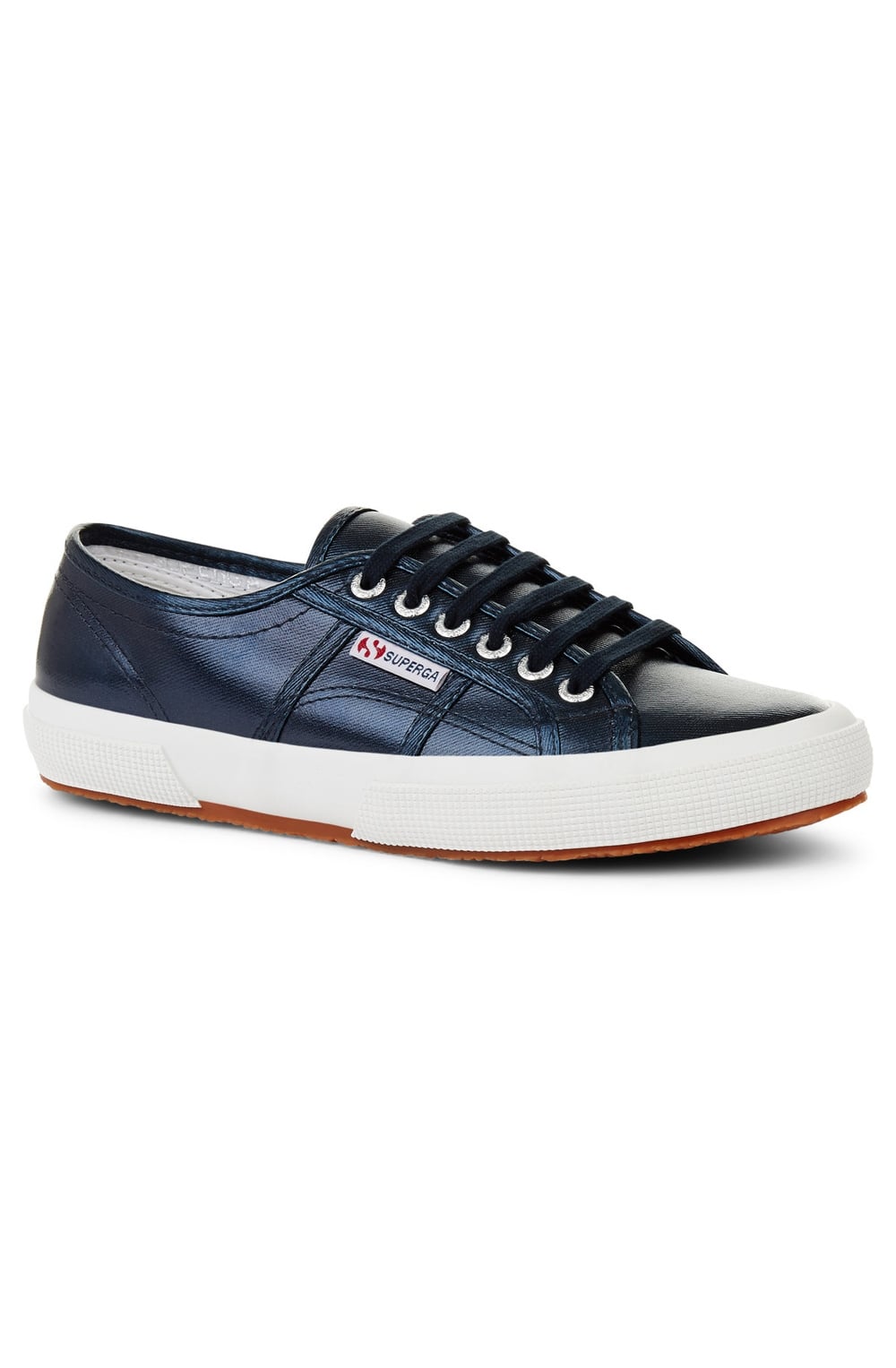 Blue Metallic Trainers