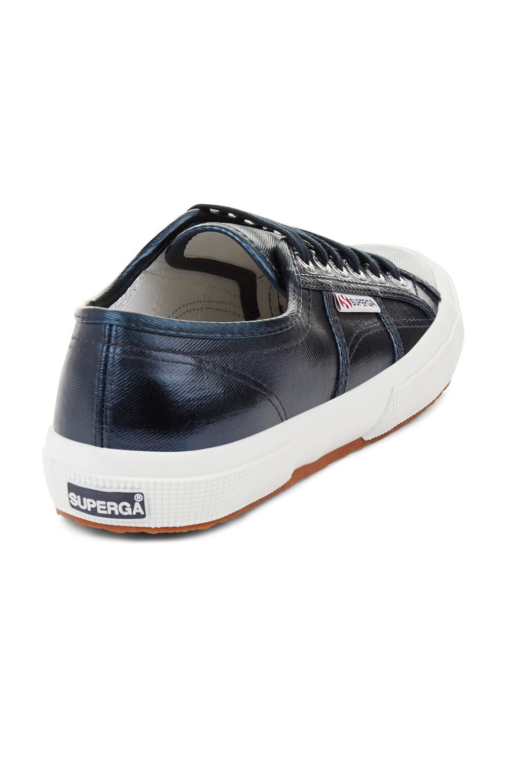 Blue Metallic Trainers