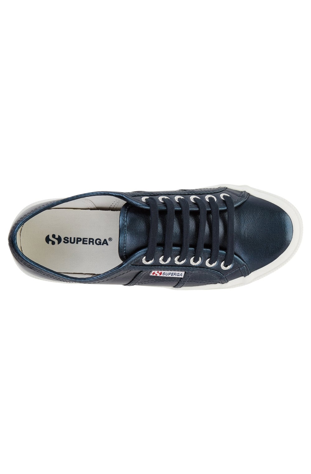 Blue Metallic Trainers