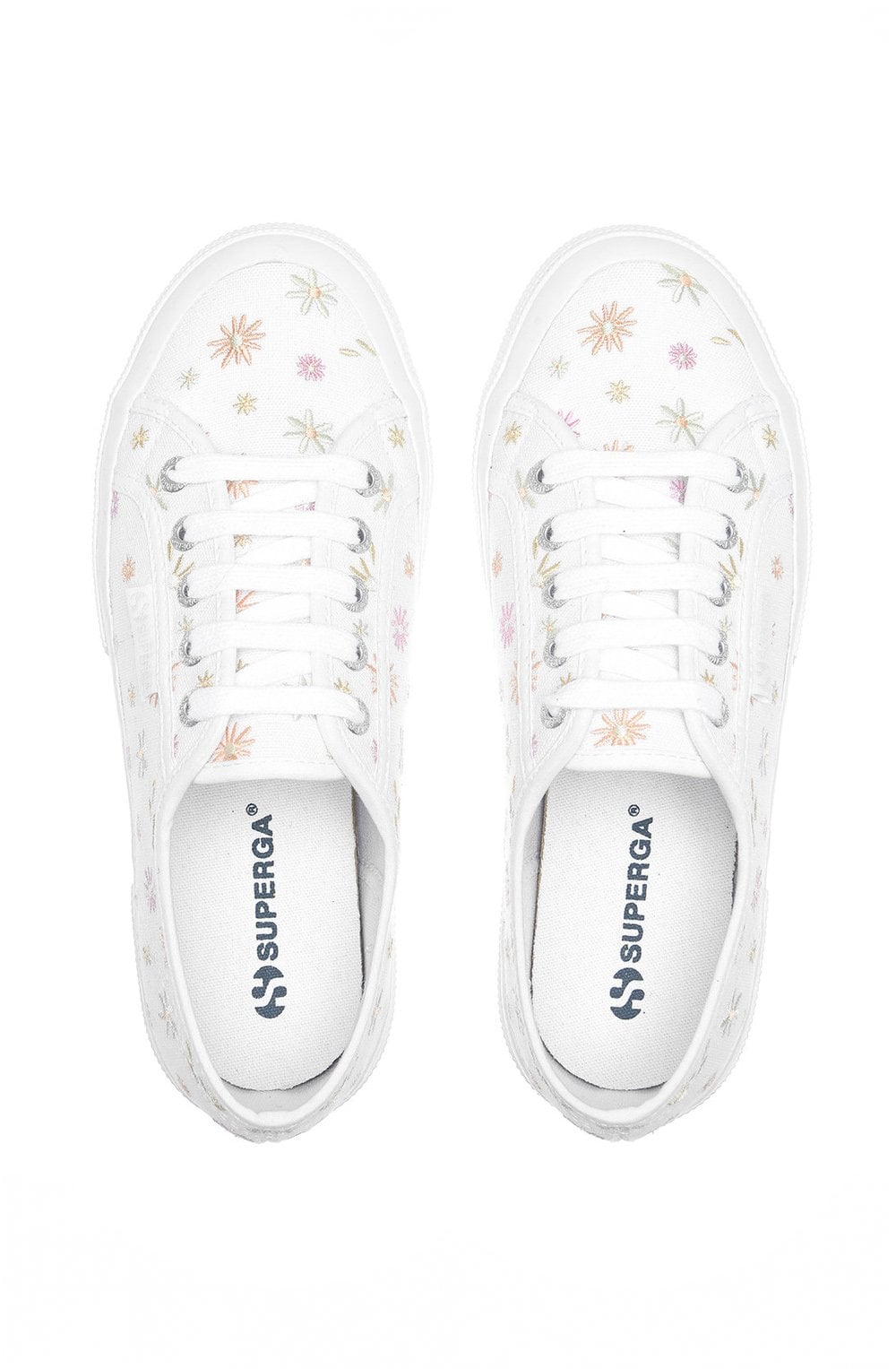 Flower Embroidery Trainers