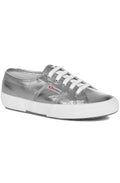 Grey Pewter Metallic Trainers