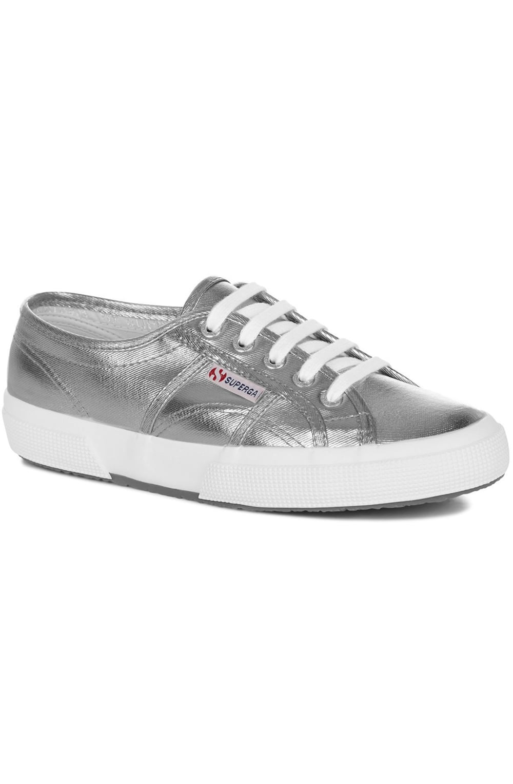 Grey Pewter Metallic Trainers