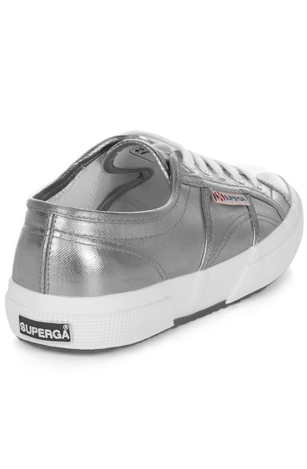 Grey Pewter Metallic Trainers