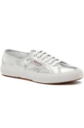Grey Silver Metallic Trainers