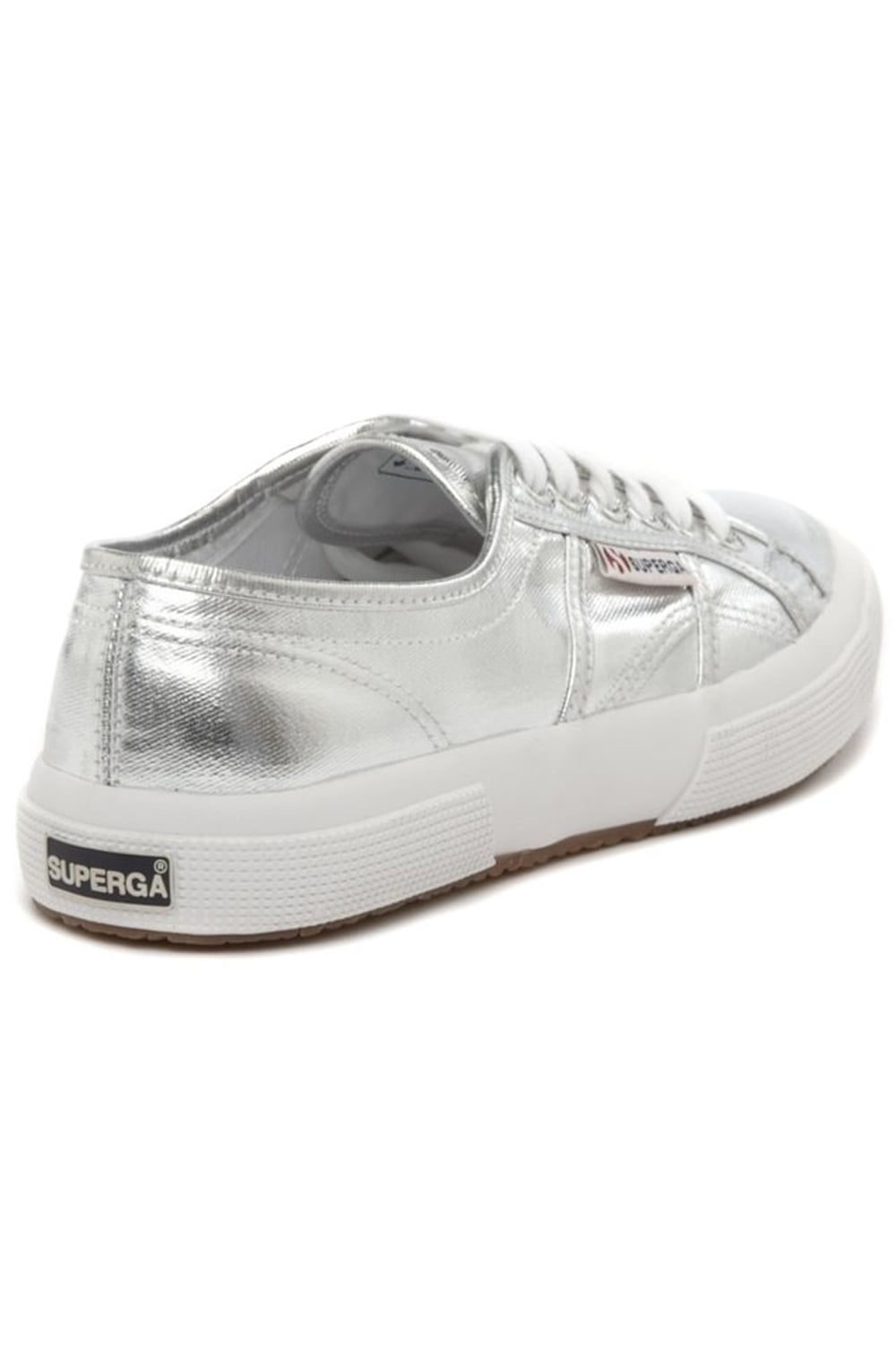 Grey Silver Metallic Trainers