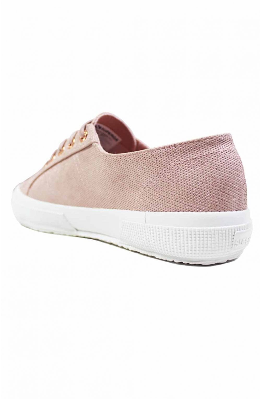 Rose Gold Iridescent Snake Trainers
