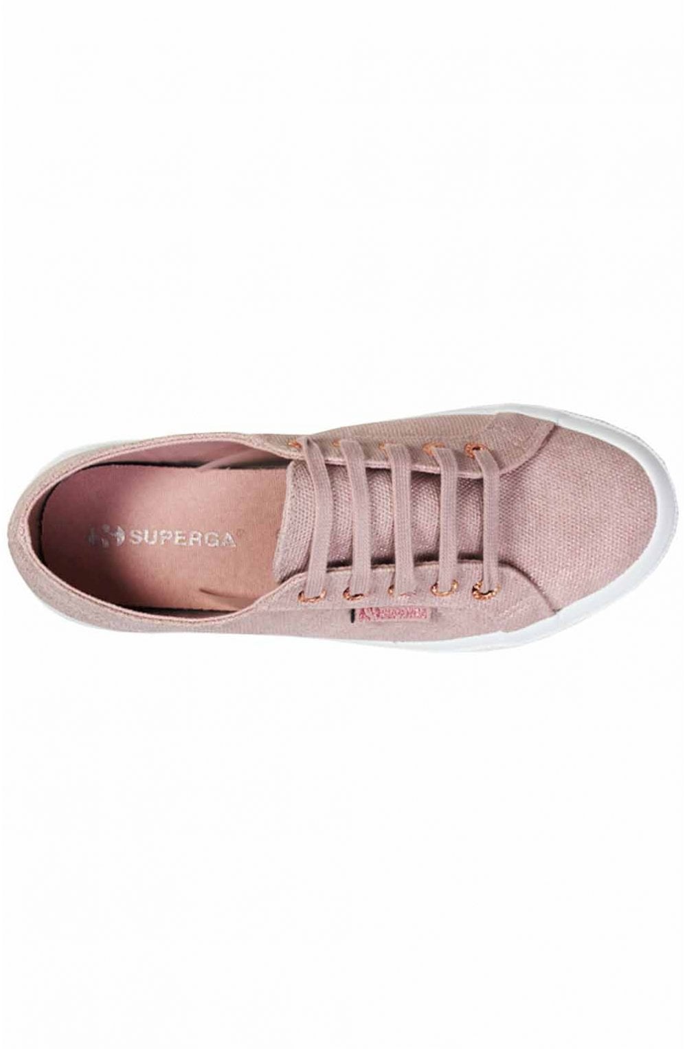 Rose Gold Iridescent Snake Trainers