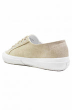 White Gold Iridescent Snake Trainers