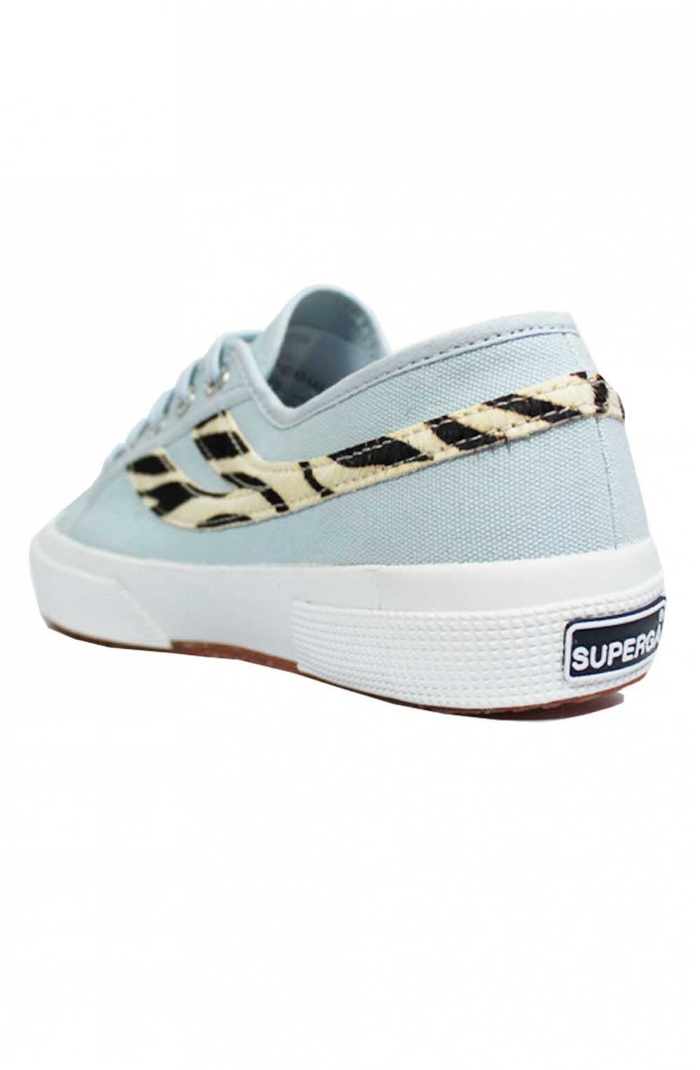 Light Blue Sky Zebra Trainers