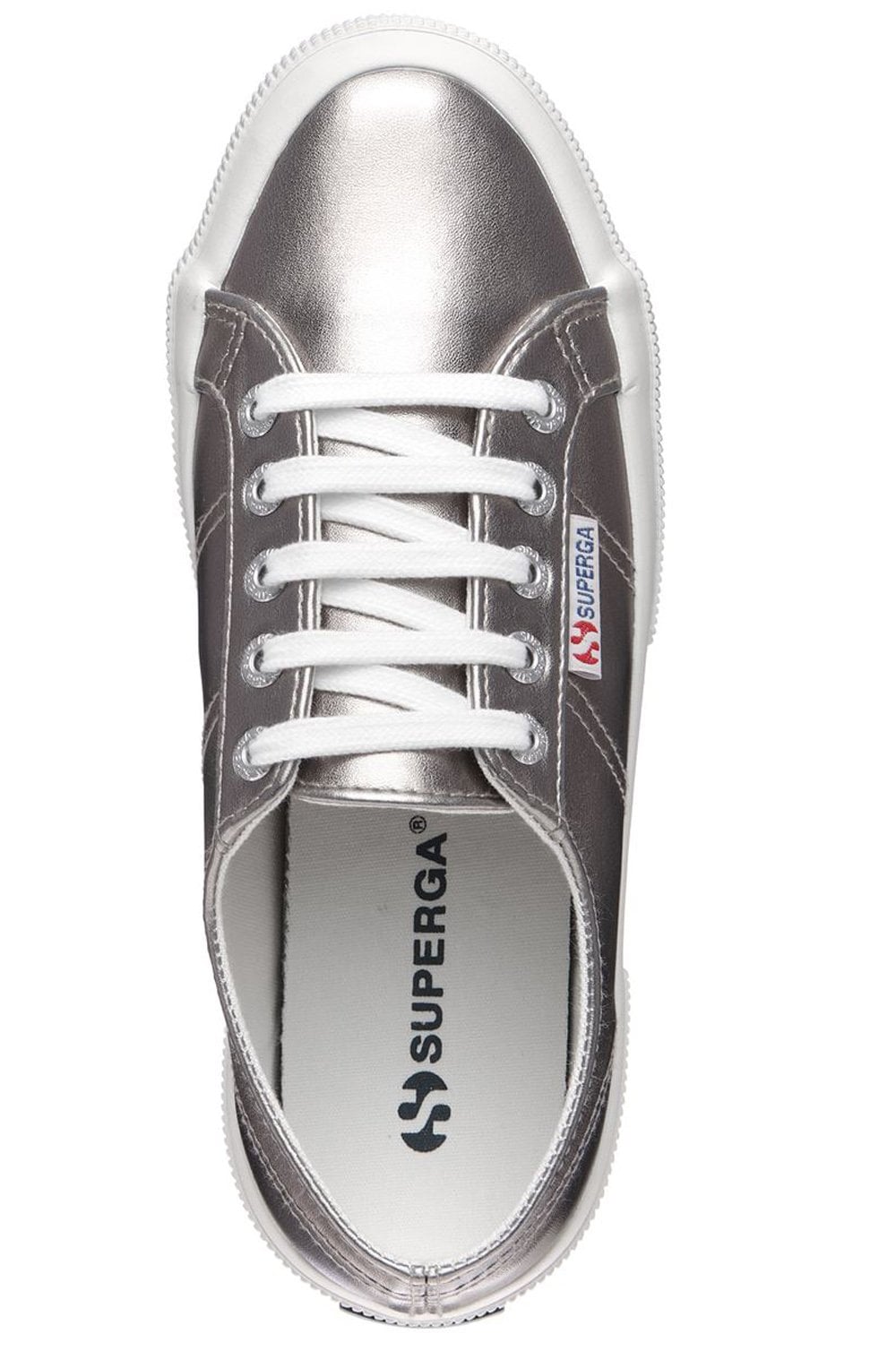 Superga Shoes Grey Metallic