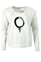Sweater femme symbol warm off white