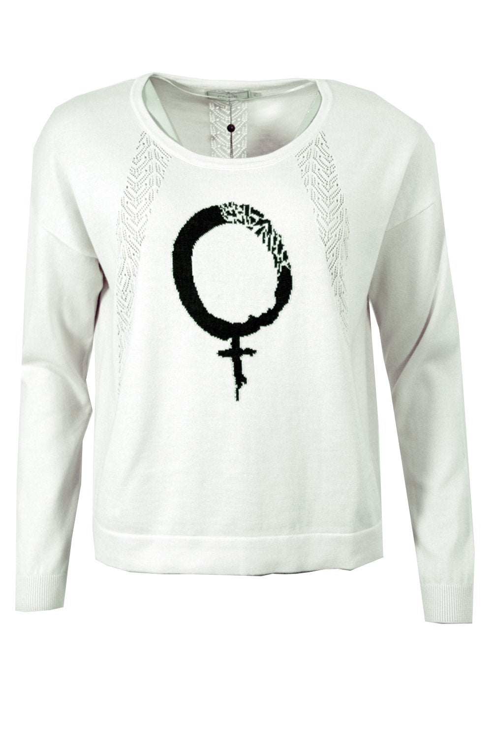 Sweater femme symbol warm off white