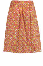 A Line Summer Skirt with Bold Print and Belt